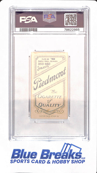 T206 Piedmont 350-460/25 - Red Ames - Baseball - New York Yankees - Hands Over Head - PSA 4