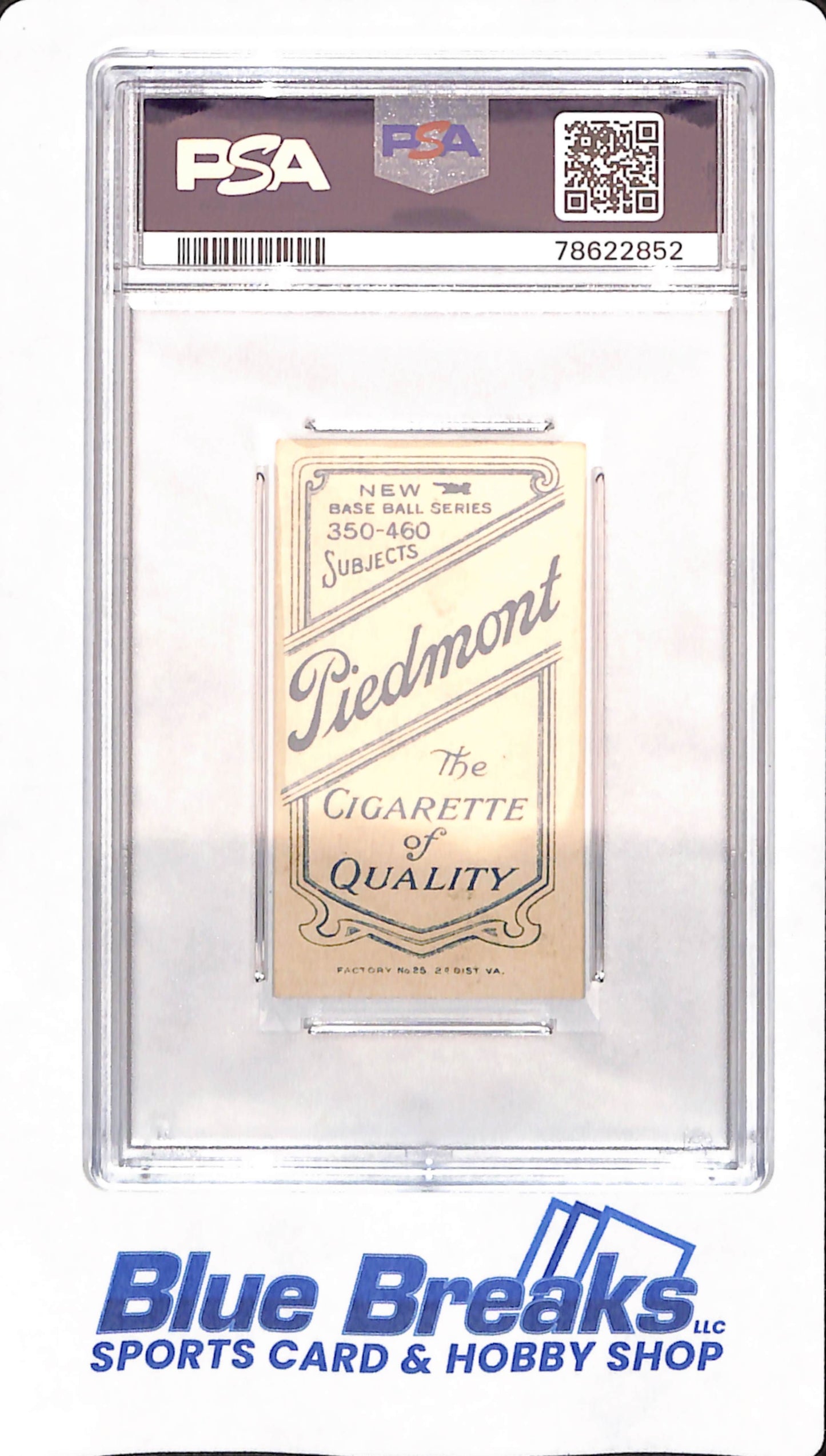 T206 - Piedmont 350-460 / 25 - Ed Willetts - Detroit Tigers - Baseball - PSA 4 - Willett