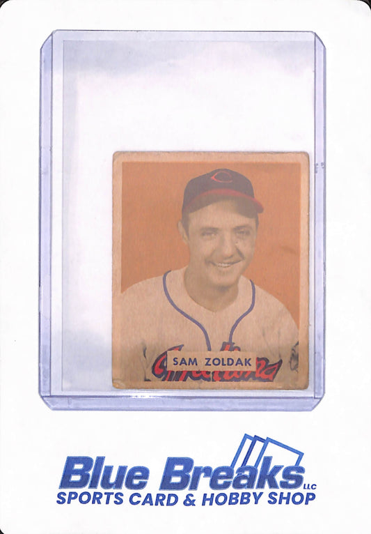 1949 Bowman - Sam Zoldak - # 78 - Baseball - Cleveland Indians / Guardians