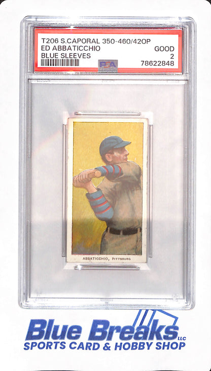 T206 - Sweet Caporal 350-460 / 42OP - Ed Abbaticchio - Baseball - PSA 2 - Pittsburgh Pirates