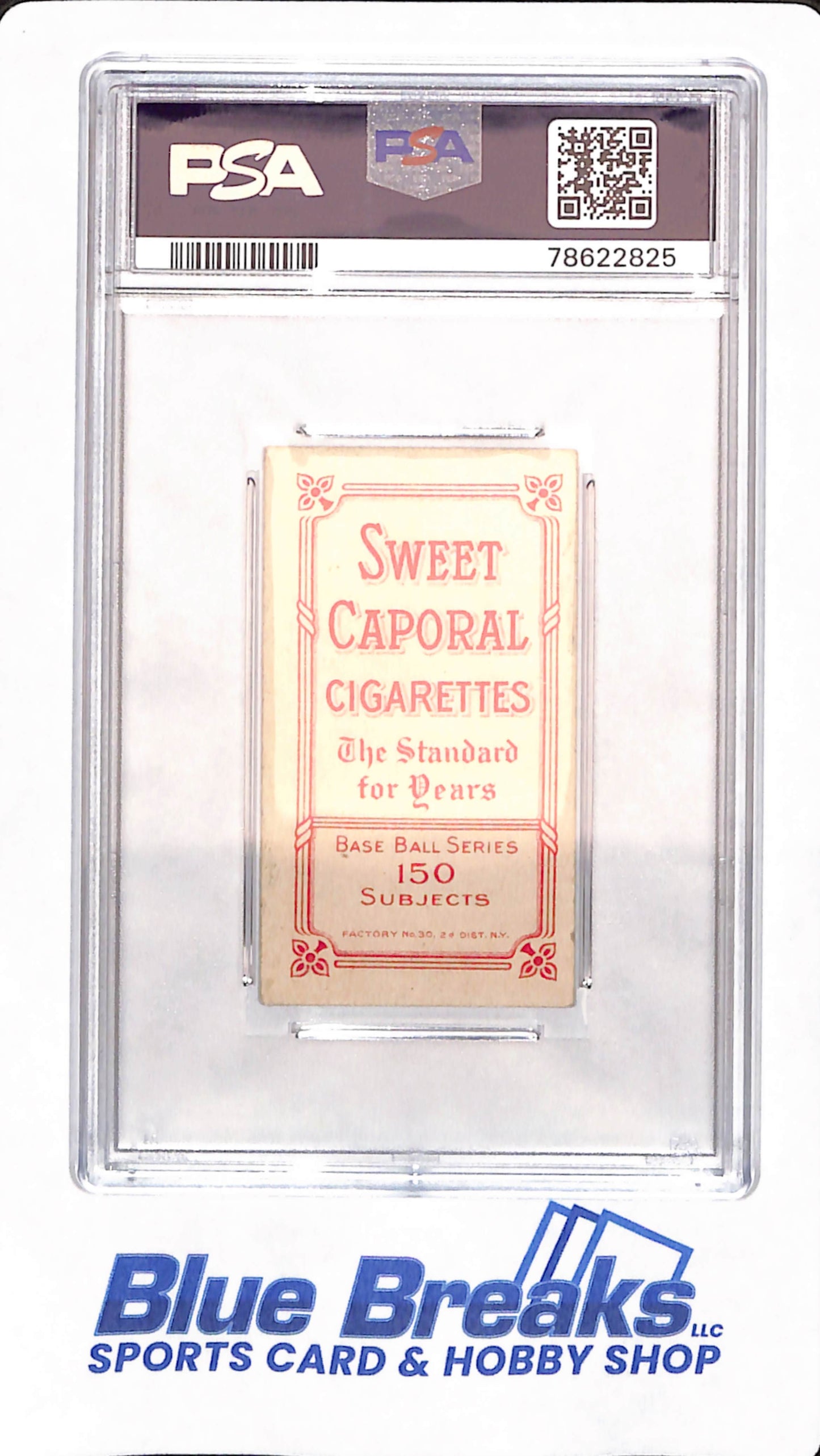 T206 - Sweet Caporal 150/30 - Wildfire Schultz - Chicago Cubs - PSA 4 - Front View