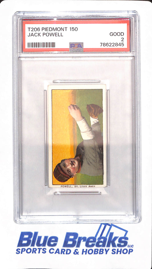 T206 - Piedmont - Jack Powell - Baseball - PSA 2 - St Louis