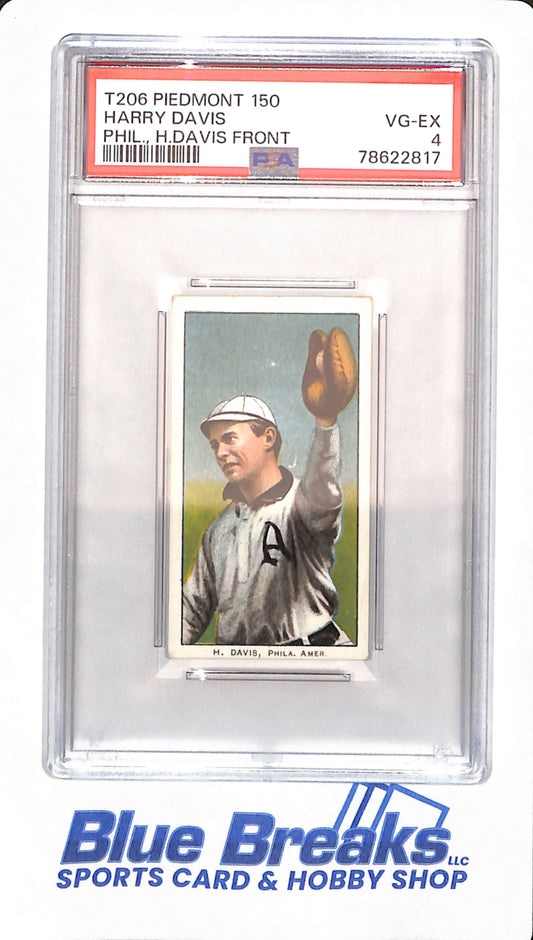 T206 - Piedmont 150 - Harry Davis - Baseball - PSA 4 - Front - Philadelphia