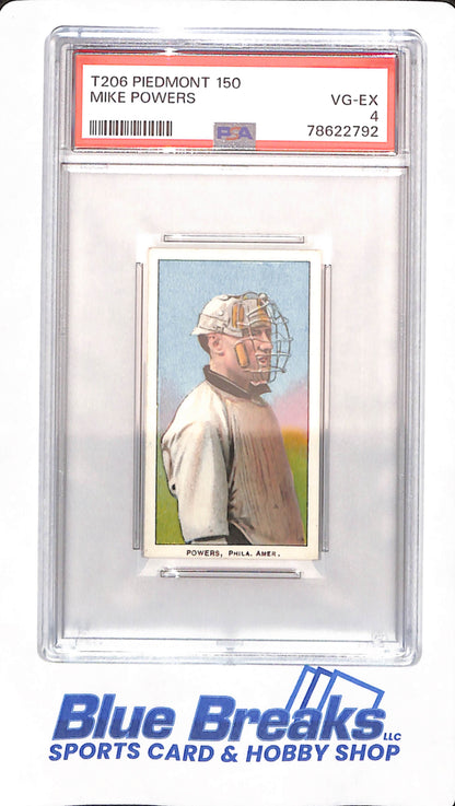 T206 - Piedmont 150 - Mike Powers - Baseball - PSA 4 - Philadelphia