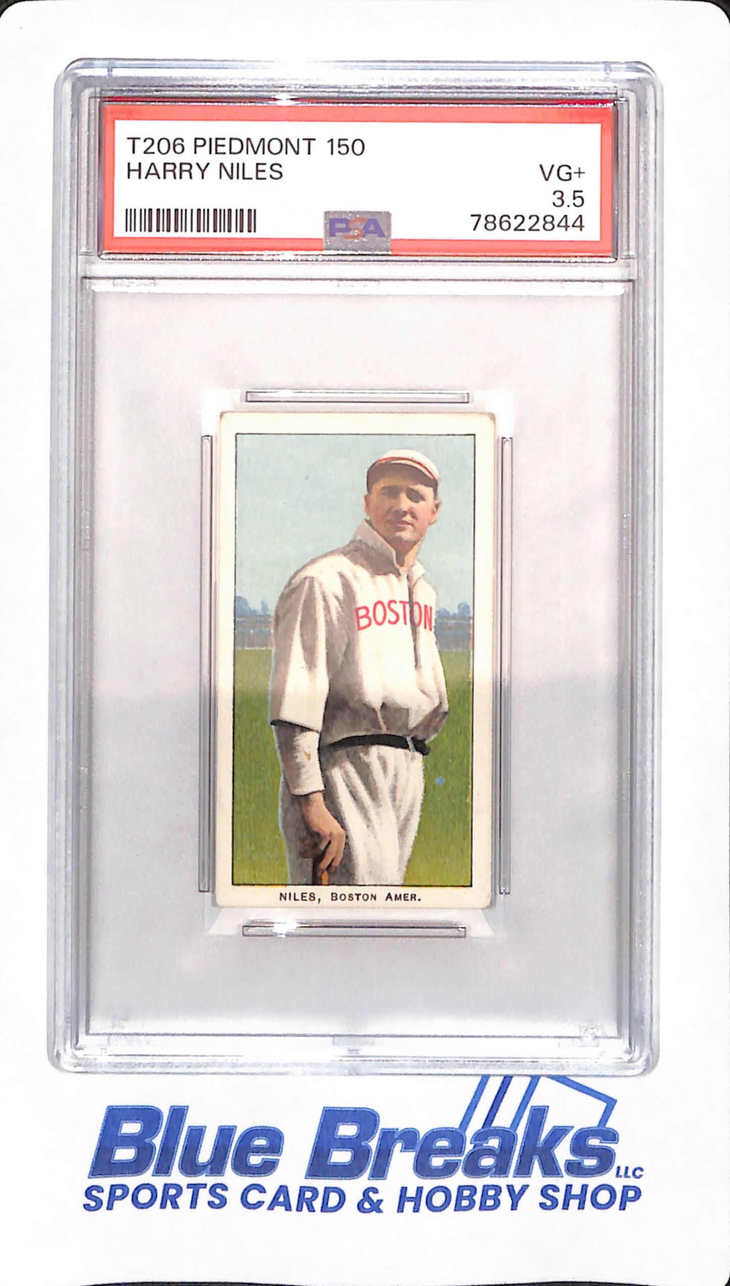 T206 - Piedmont 150 - Harry Niles - Baseball - PSA 3.5 - Boston Red Sox