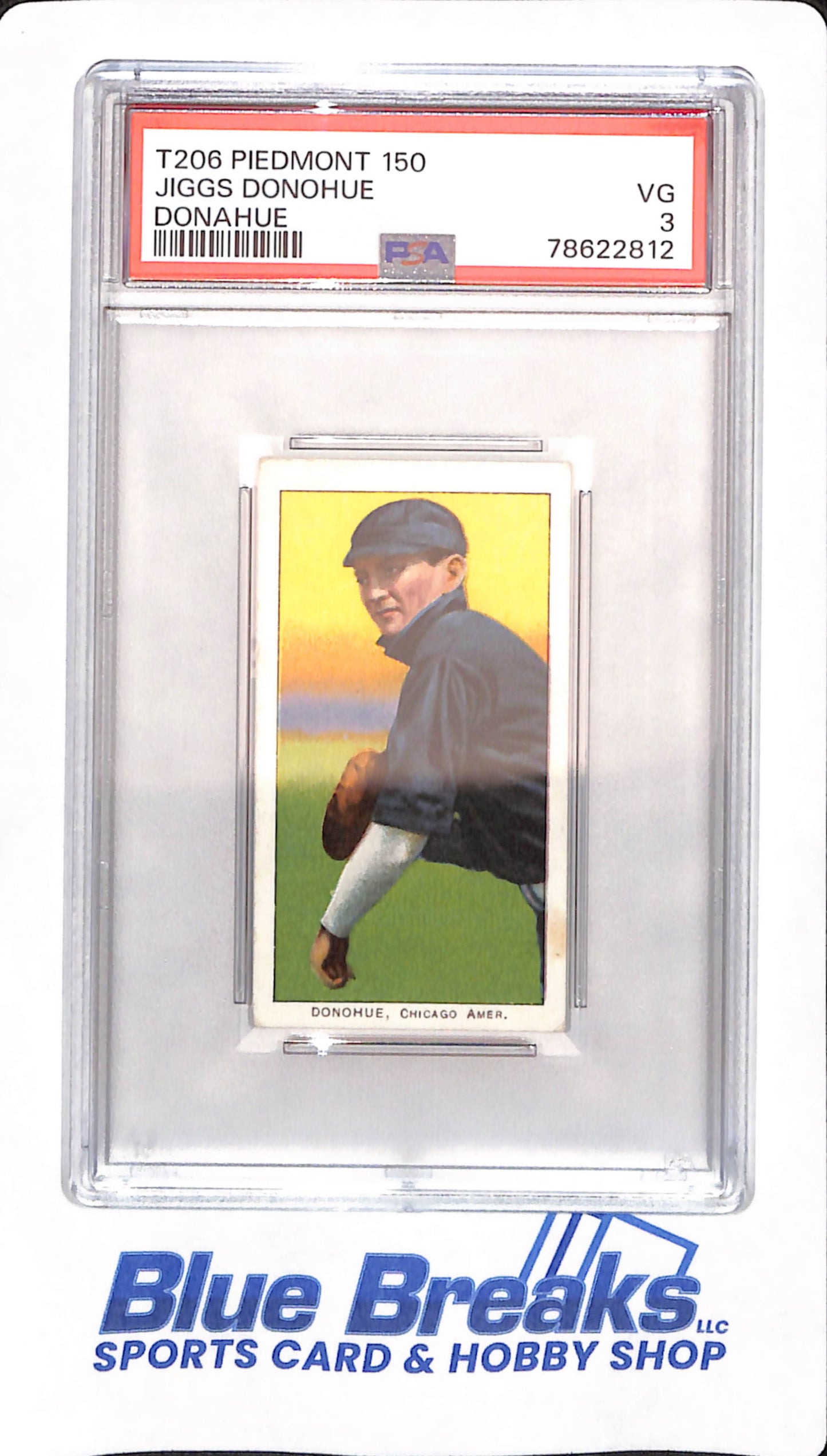 T206 - Piedmont 150 - Jiggs Donohue - Baseball - PSA 3 - Chicago White Sox - Donahue