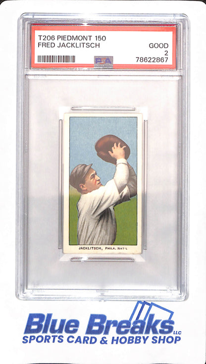 T206 - Piedmont 150 - Fred Jacklitsch - Baseball - PSA 2 - Philadelphia