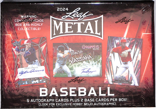 2024 Leaf Metal Baseball Hobby Box - Sealed Wax