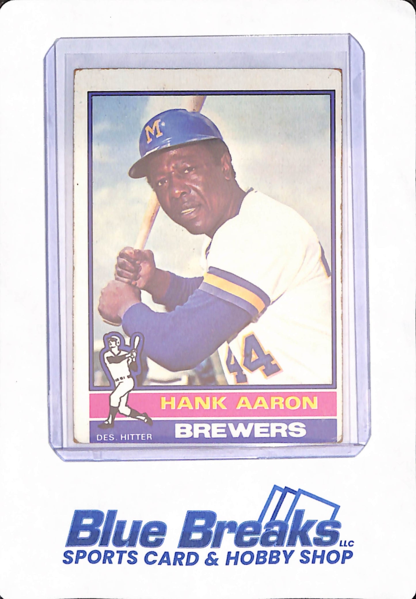 1976 Hank Aaron - Baseball - # 550 - Milwaukee Brewers