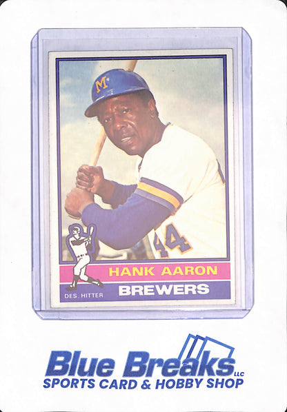 1976 - Hank Aaron - Baseball - Milwaukee Brewers - # 550