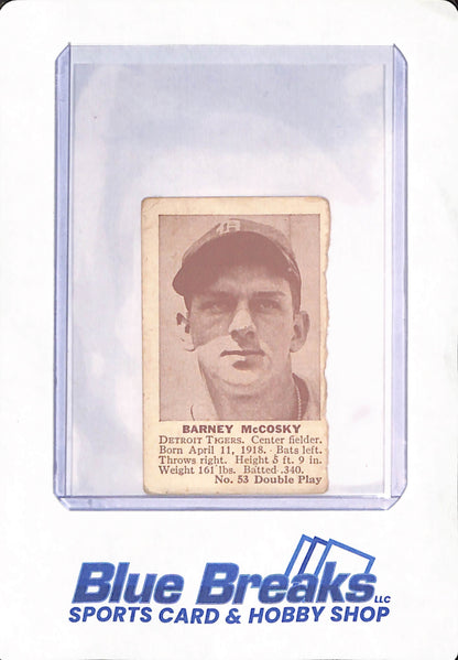 1941 Double Play - Barney McCosky - Baseball - Detroit Tigers