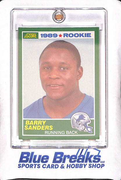 1989 Score - Barry Sanders - Rookie - Detroit Lions - Football - #257