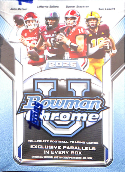 2025 Bowman University Chrome Blaster - Football - Sealed Wax