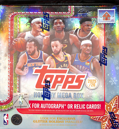 2025/26 Topps Holiday Basketball Mega Box - Sealed Wax
