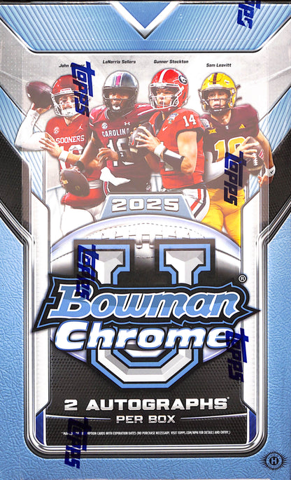 2025 Bowman University Chrome Hobby Box - Football - Sealed Wax