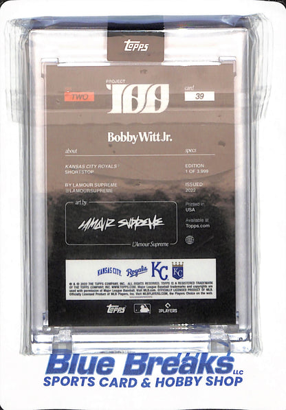 2022 - Bobby Witt - Project 100 - # 39 - 5 Tool Rookie - Baseball - Kansas City Royals