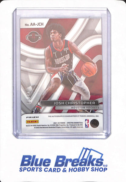 2021-22 - Panini Spectra - Josh Christopher - Aspiring - Basketball - Houston Rockets - Autographed - Rookie - 92/99