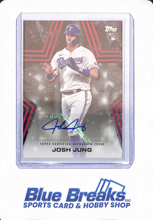 2023 Topps Baseball Series 1 - Josh Jung - Stars - Autographed - # BSA-JJ - 034/199