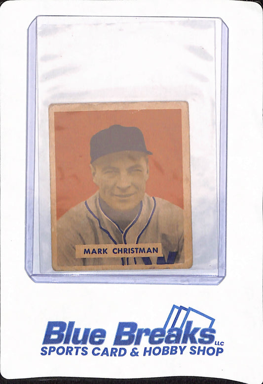 1949 Bowman - Mark Christman - # 121 - Baseball - Washington Senators