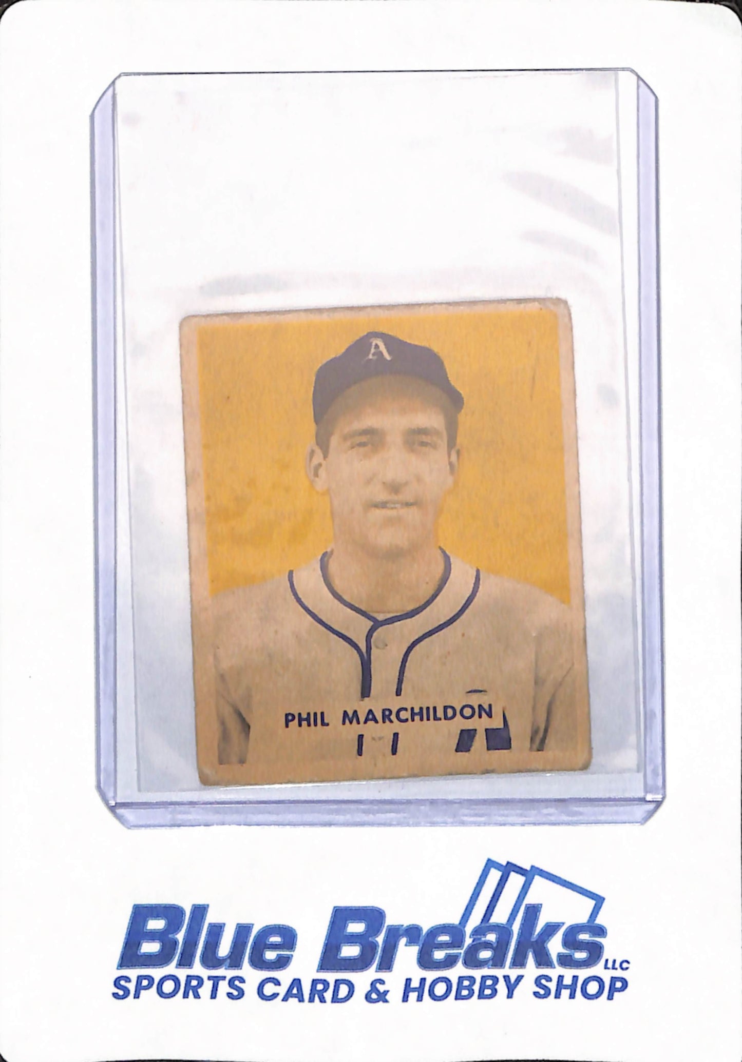 1949 Bowman - Phil Marchildon - # 187 - Baseball - Philadelphia Athletics