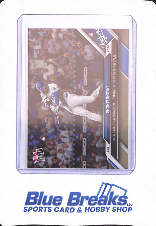 2024 Topps Now - Shohei Ohtani - # 723 - 10 RBI Game - 3 HR - Baseball - Los Angeles Dodgers