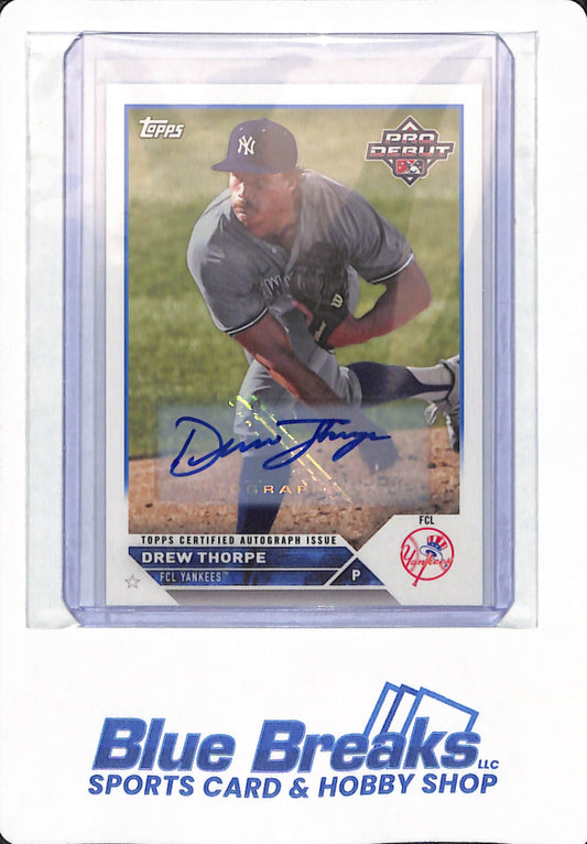 2023 Topps Pro Debut - Drew Thorpe - # PD-104 - FCL Yankees - Baseball - New York Yankees