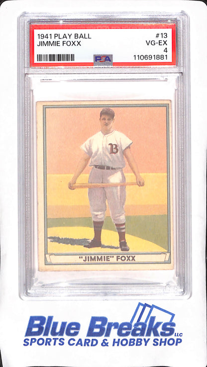 1941 Play Ball - Jimmie Foxx - Boston Red Sox - PSA 4 - Baseball - #13