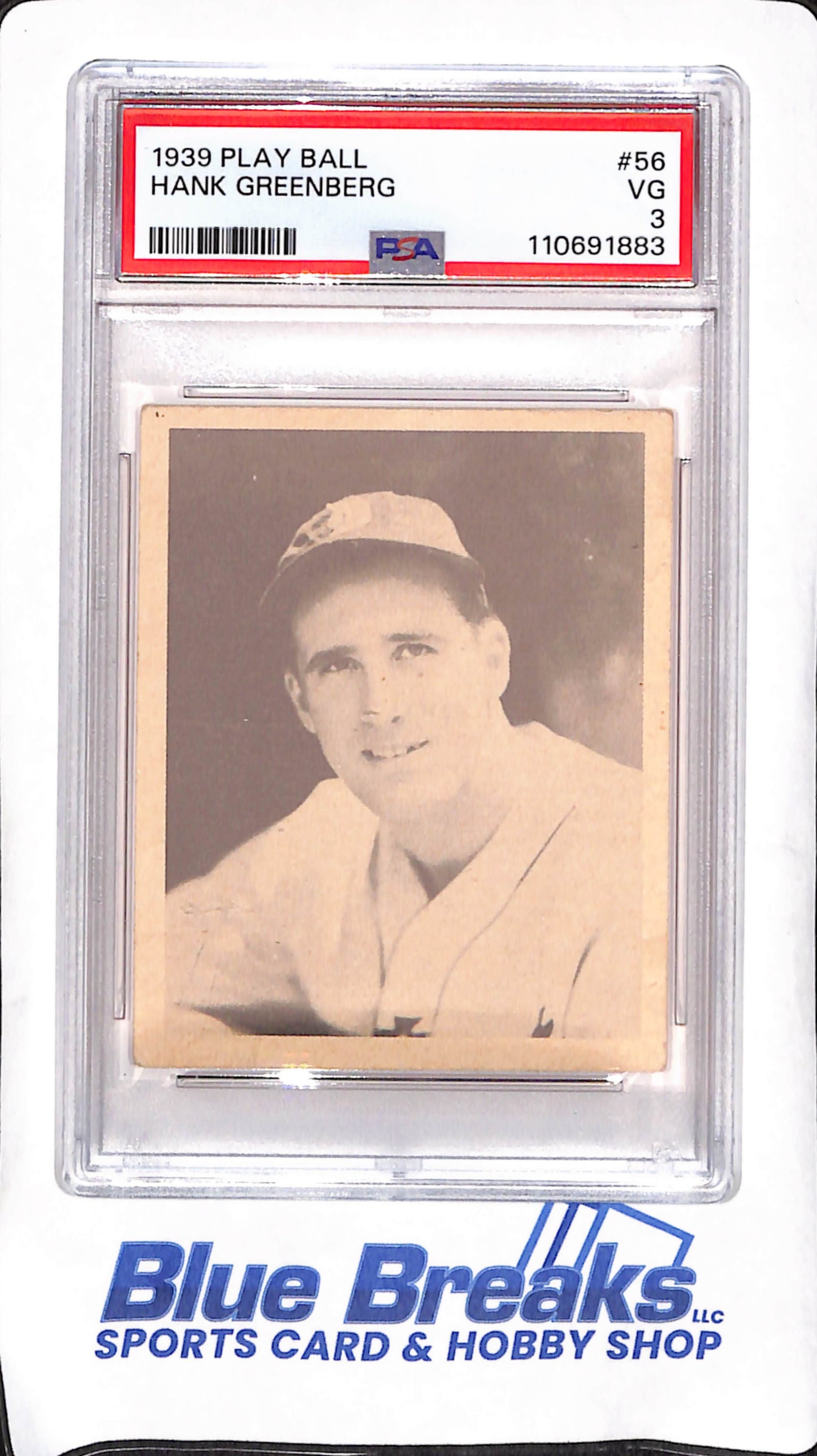 1939 Play Bill - Hank Greenberg - Detroit Tigers - PSA 3 - Baseball - #56
