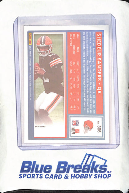 2025 Panini Donruss Optic - Shedeur Sanders - Rated Rookie Preview - Holo - Cleveland Browns - Football - #306