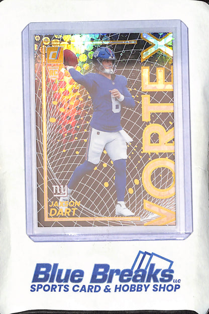 2025 Panini Donruss - Jaxson Dart - Vortex - RC - New York Giants - Football - #13