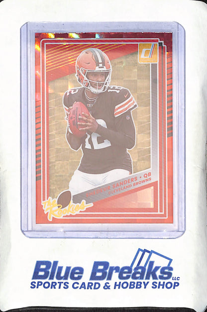 2025 Panini Donruss - Shedeur Sanders - The Rookies - Cleveland Browns - Football - #5