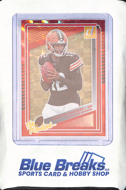 2025 Panini Donruss - Shedeur Sanders - The Rookies - Cleveland Browns - Football - #5
