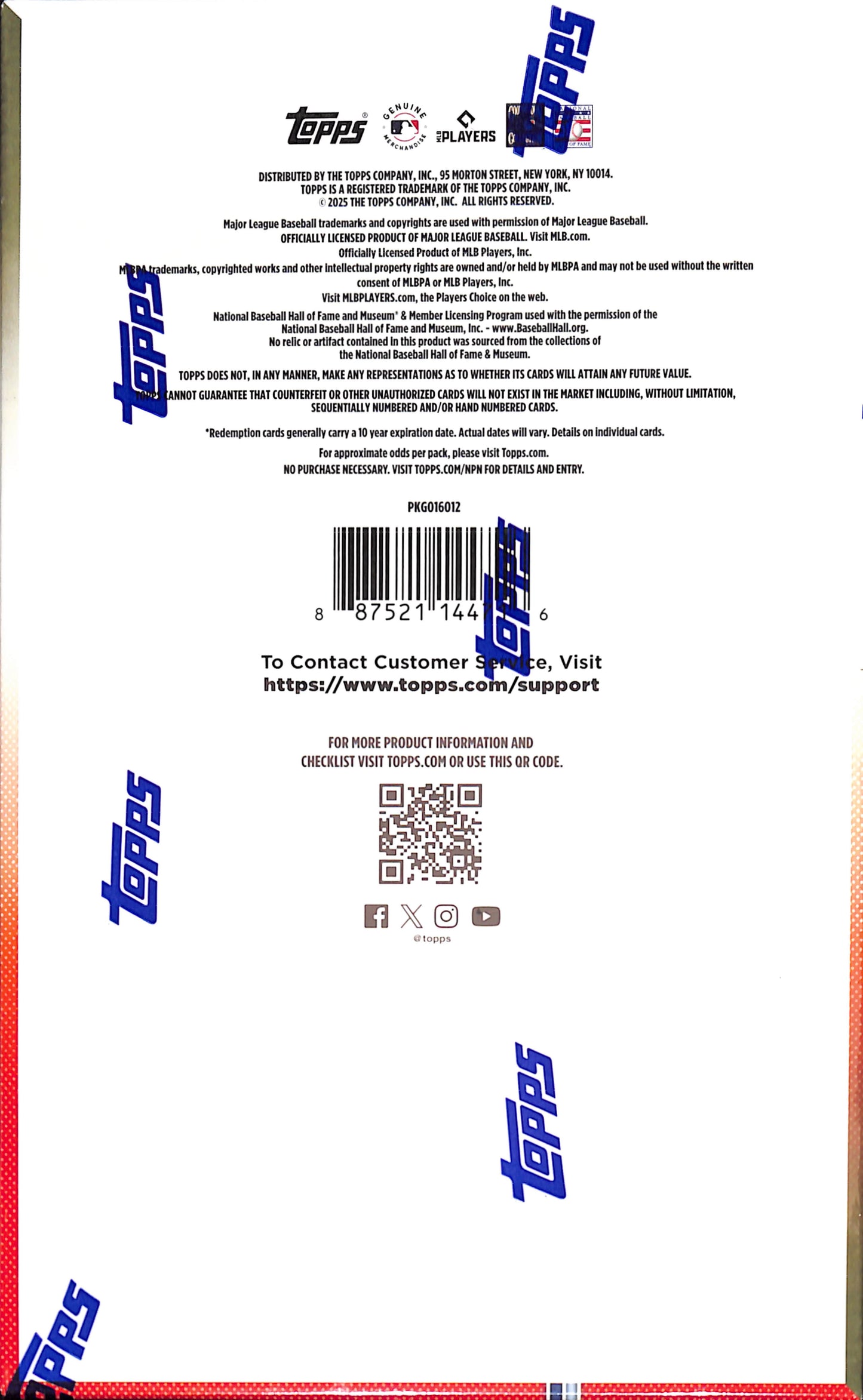 2025 Topps Update Hobby Box - Baseball - Sealed Wax