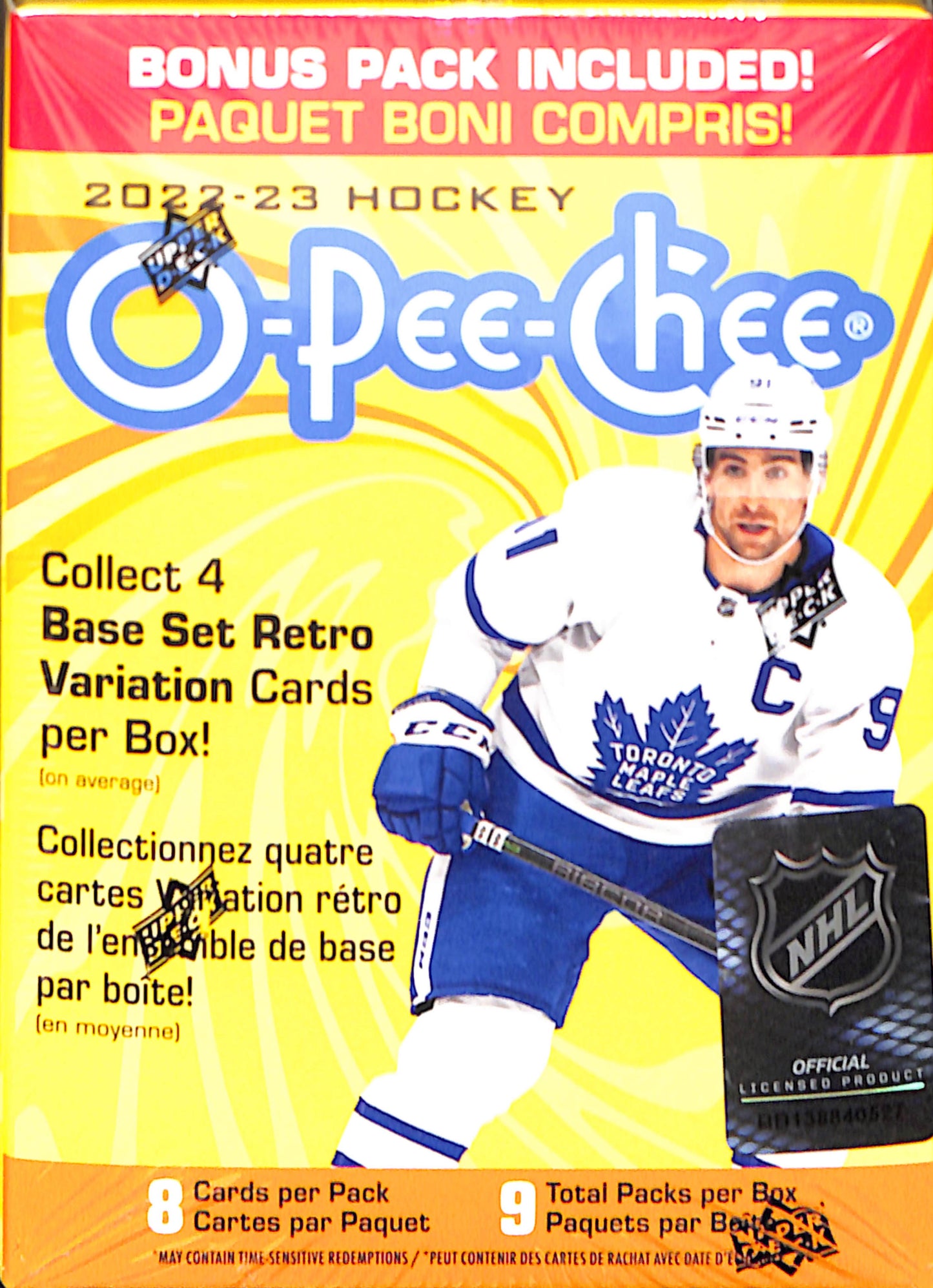 2022/23 Upper Deck O-Pee-Chee Ice Hockey 8-Pack Blaster Box - Sealed Wax