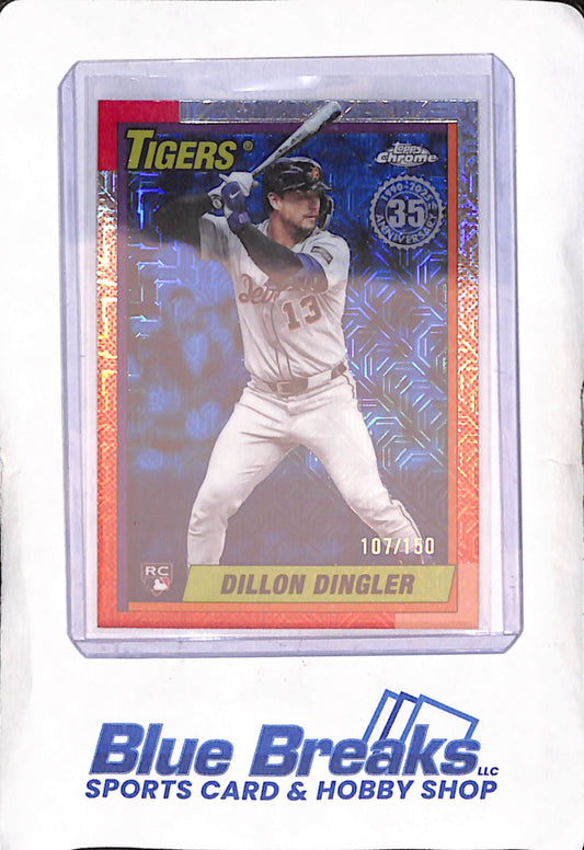 2025 Topps Update - Dillon Dingler - Blue Mojo 35th Anniversary - 107/150 - Detroit Tigers - Baseball - #U90C-75