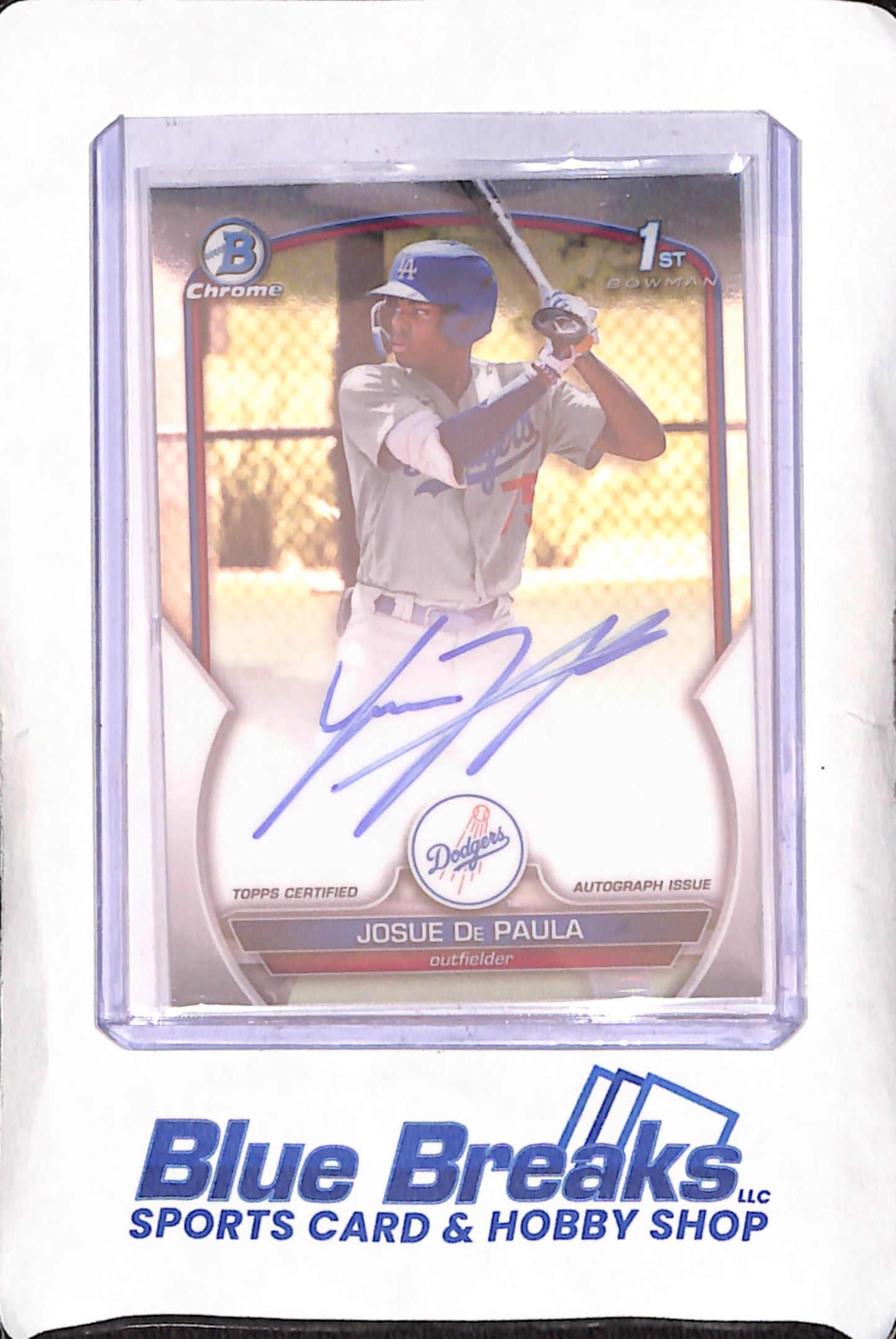 2023 Bowman Chrome - Josue de Paula - Bowman 1st - Autograph - Los Angeles Dodgers - Baseball - #CPA-JDE