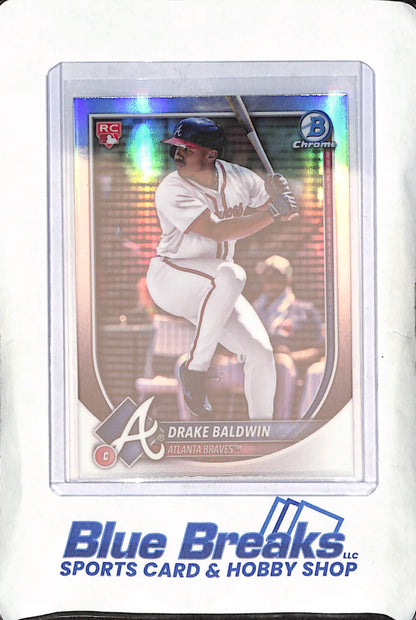2025 Bowman Chrome - Drake Baldwin - Red Rookie - Atlanta Braves - Baseball - #75