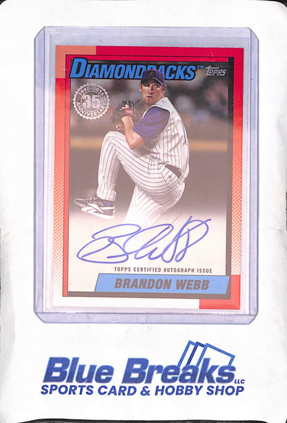 2025 Topps Update - Brandon Webb - 35th Anniversary - Autograph - Arizona Diamondbacks - Baseball - #90B2-BWB