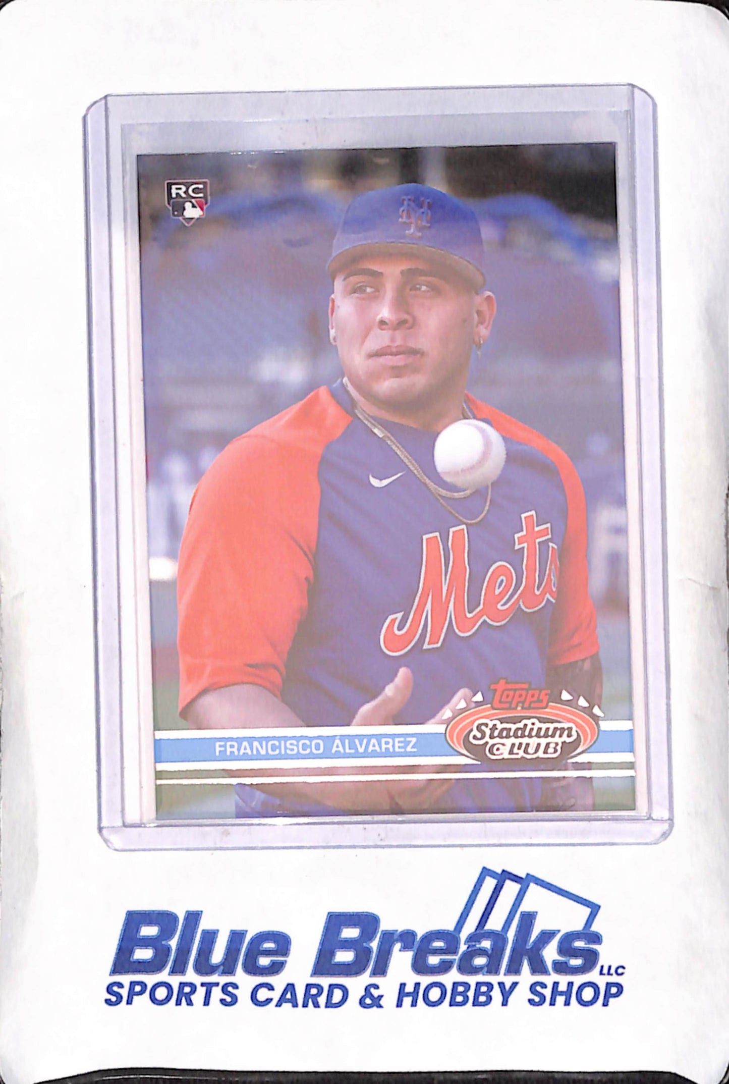 2023 Topps Stadium Club - Francisco Alvarez - RC - 1991 Design Variation - New York Mets - Baseball - #207