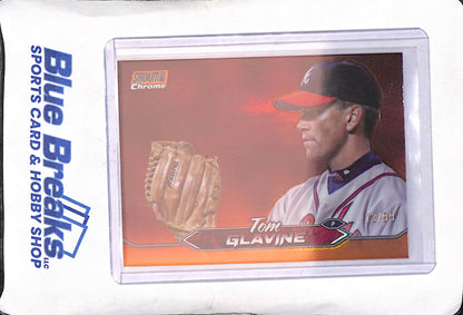 2021 Topps Stadium Club - Tom Glavine - Orange Chrome - 13/99 - Atlanta Braves - Baseball - #87
