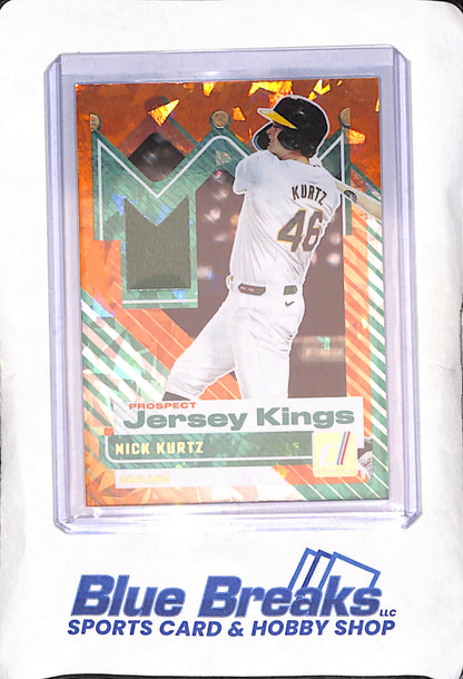 2025 Panini Donruss - Nick Kurtz - Orange Ice Relic - Oakland Athletics - Baseball - #PJK-NK