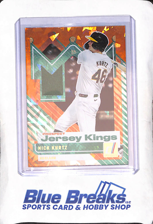 2025 Panini Donruss - Nick Kurtz - Orange Ice Relic - Oakland Athletics - Baseball - #PJK-NK