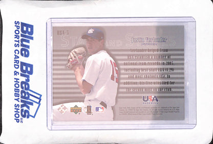 2023 Upper Deck Finite - Stars & Stripes - Justin Verlander - 83/299 - Team USA - Baseball - #USA-5