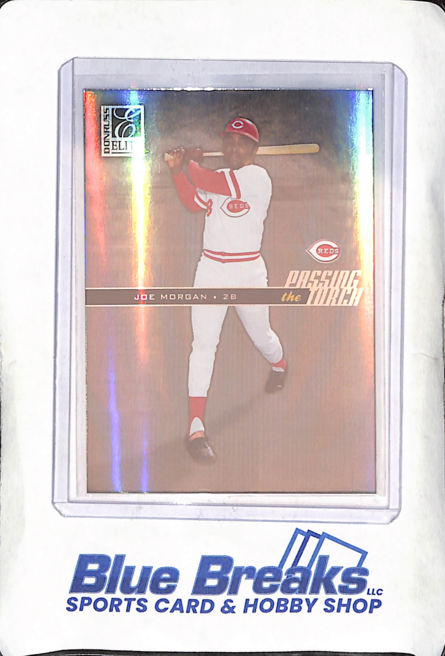 2004 Donruss Elite - Joe Morgan - Barry Larkin - Passing the Torch - 27/50 - Cincinnati Reds - Baseball - #PT-36