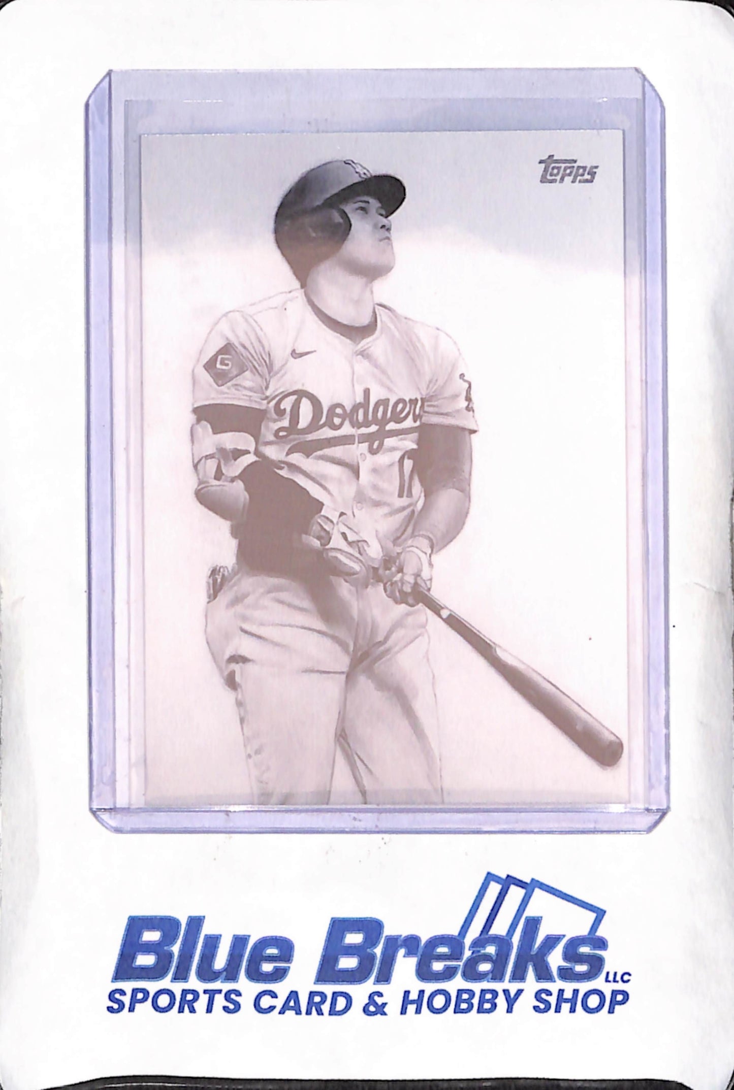 2025 Topps Update - Shohei Ohtani - SSP Artwork by Keegan Hall - Los Angeles Dodgers - Baseball - #KHAC-5