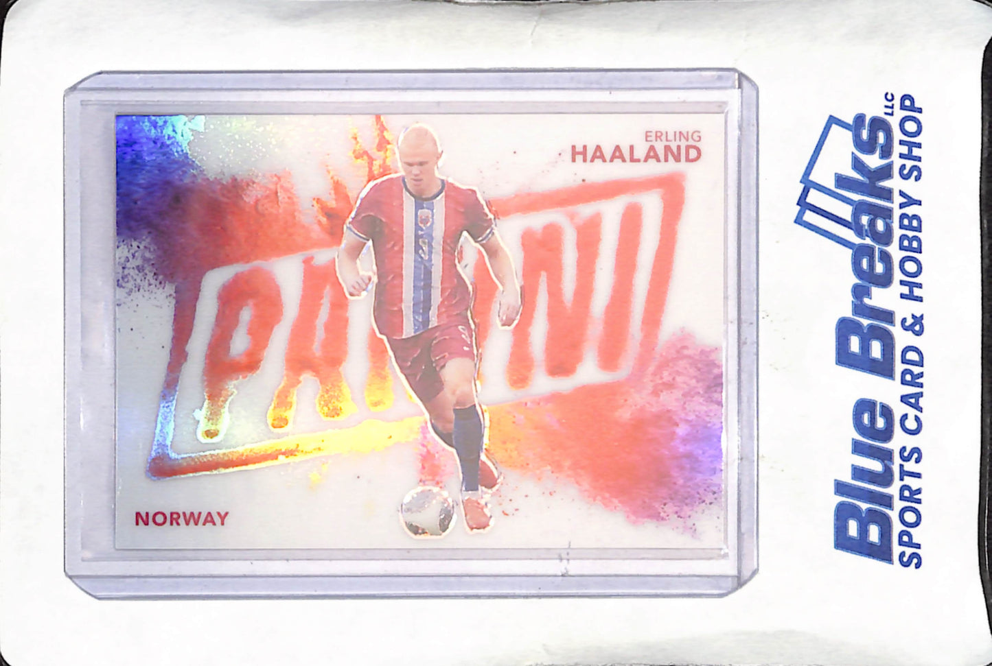 2024 Panini VIP National Gold Pack - Erling Haaland - Color Blast - 12/44 - Norway - Soccer - #EH