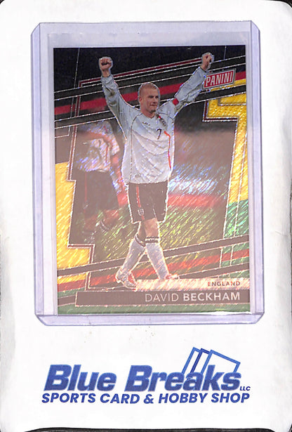 2024 VIP National Gold Pack - David Beckham - Black Yellow Green Prizm - 41/44 - England - Soccer - #60