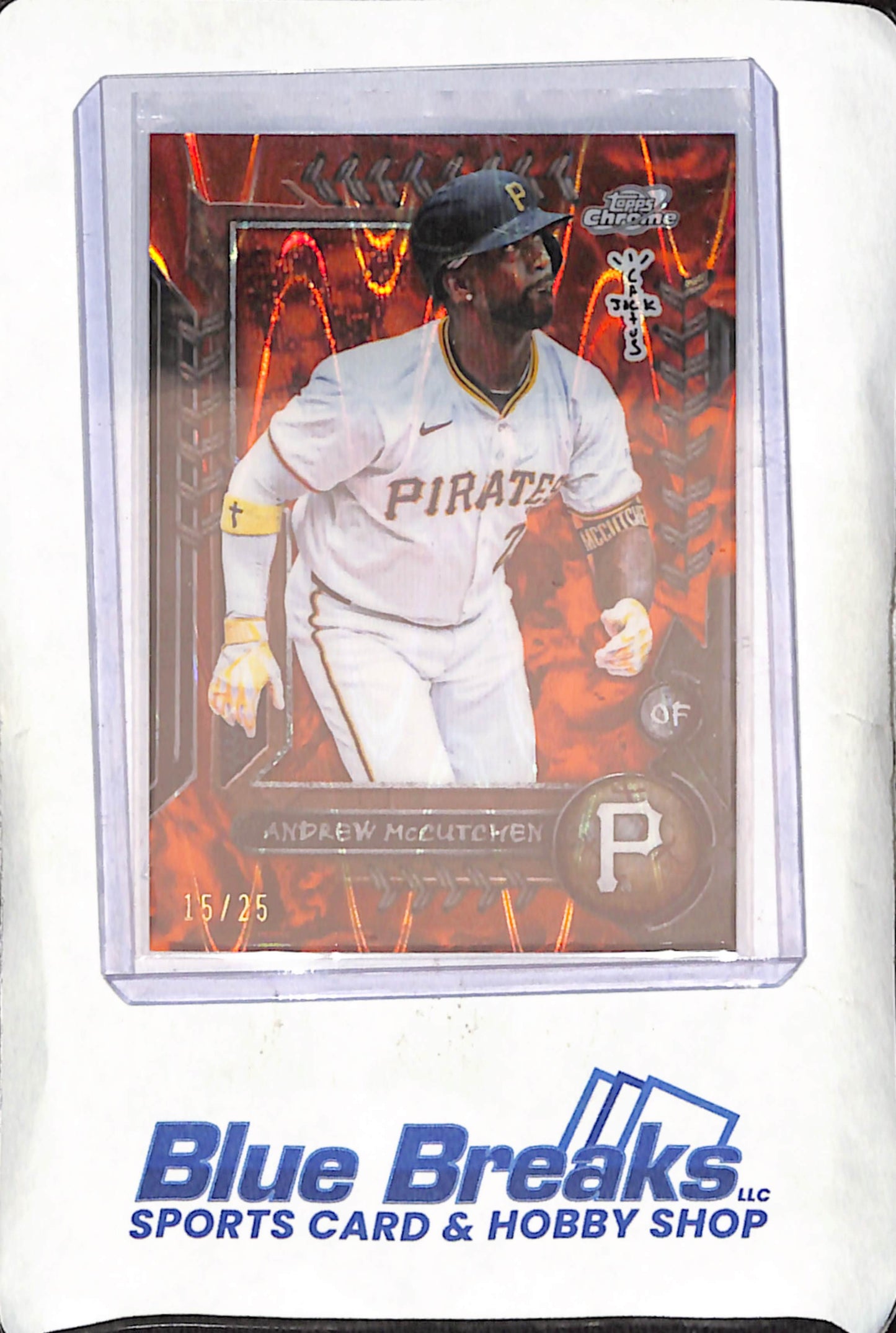 2024 Topps Chrome Cosmic Cactus Jack - Andrew McCutchen - Orange - 15/25 - Pittsburgh Pirates - Baseball - #7
