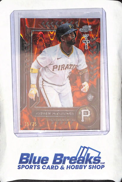 2024 Topps Chrome Cosmic Cactus Jack - Andrew McCutchen - Orange - 15/25 - Pittsburgh Pirates - Baseball - #7