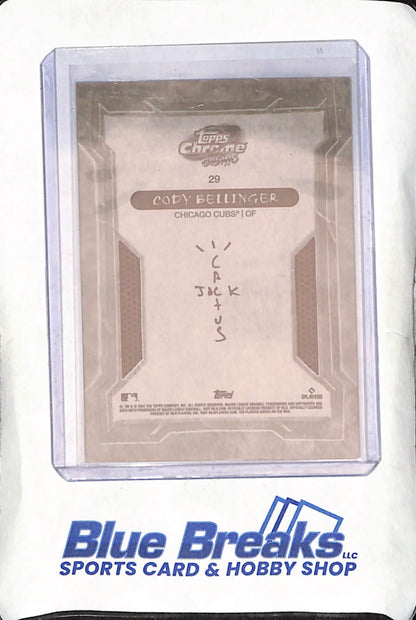 2024 Topps Chrome Cosmic Cactus Jack - Cody Bellinger - Orange - 4/25 - Chicago Cubs - Baseball - #29